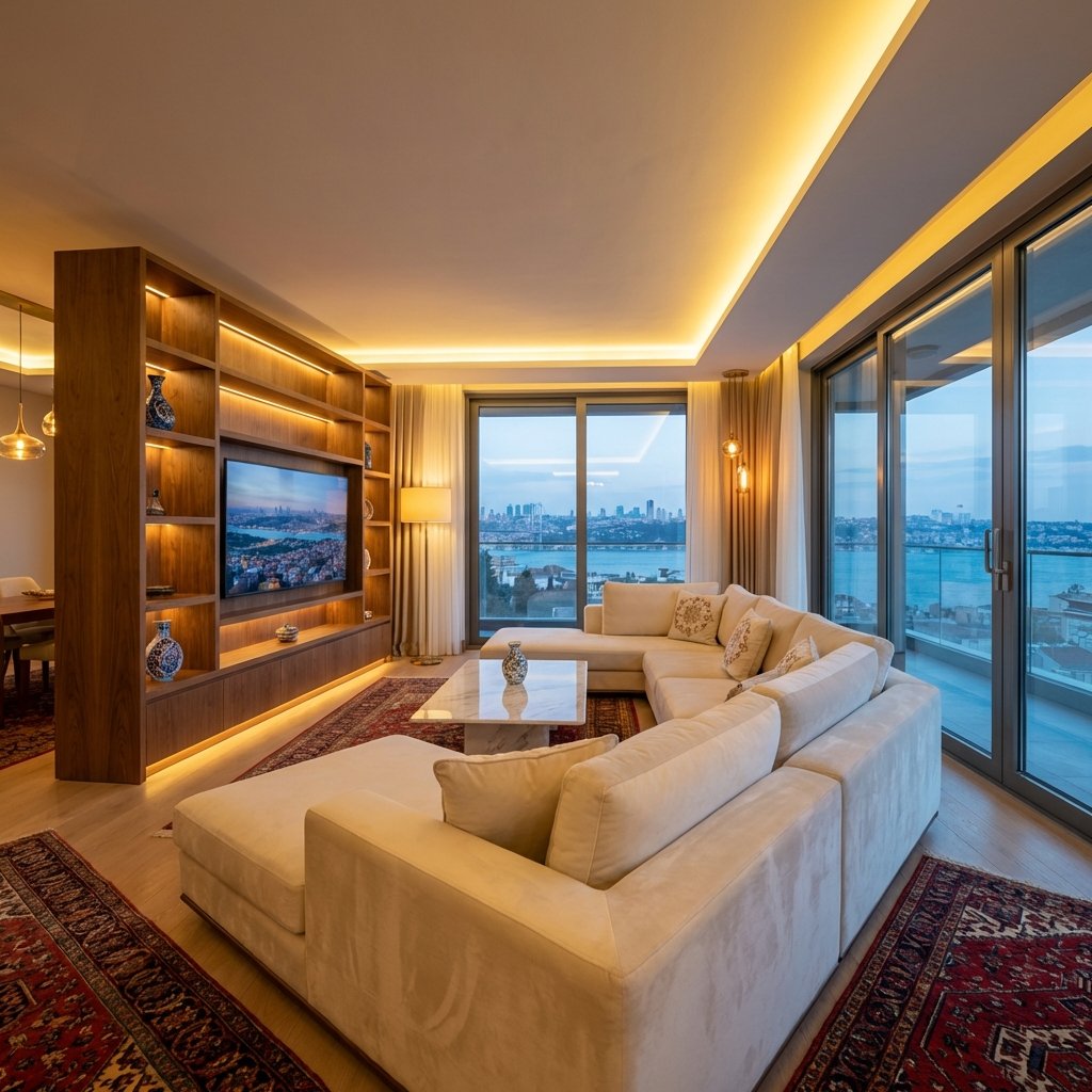 Modern Ev Salon Tasarımı