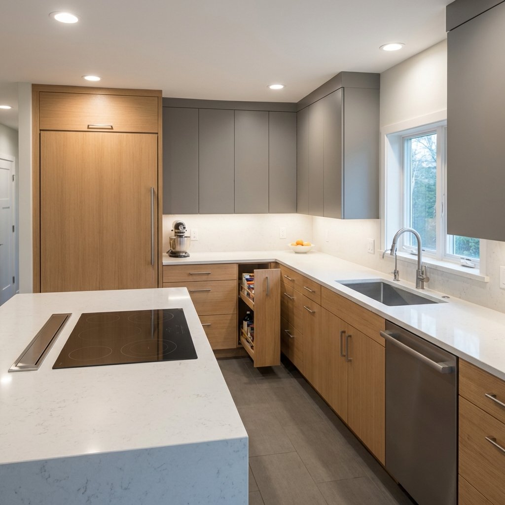 Ergonomik ve modern mutfak düzeni