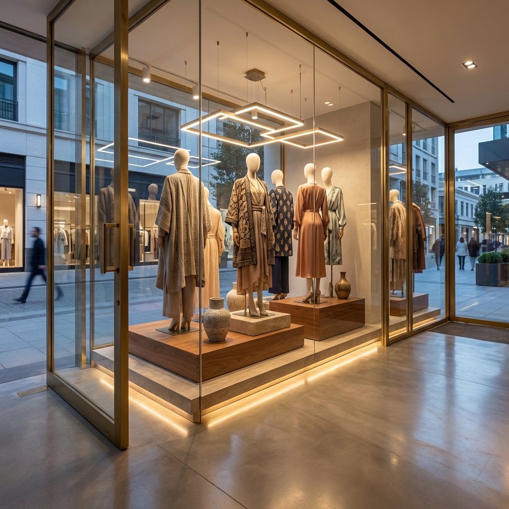 Modern mağaza vitrin tasarımı
